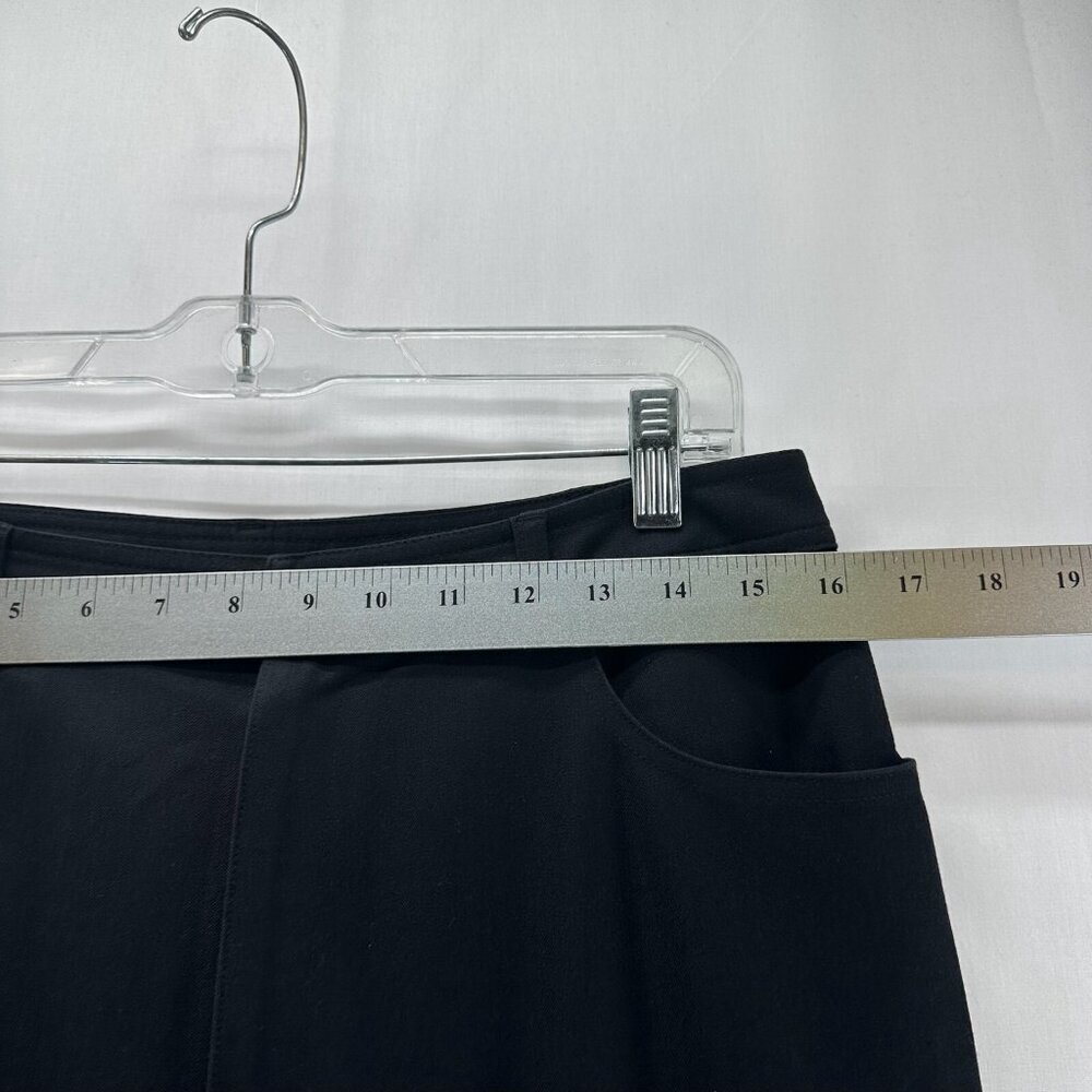 Dana Buchman Dress Pants Womens 10 High Rise Straight Stretchy Officewear Black - Picture 7 of 10